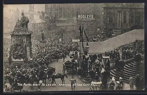 AK Leeds, The Royal Visit, Arrival at the City Hall