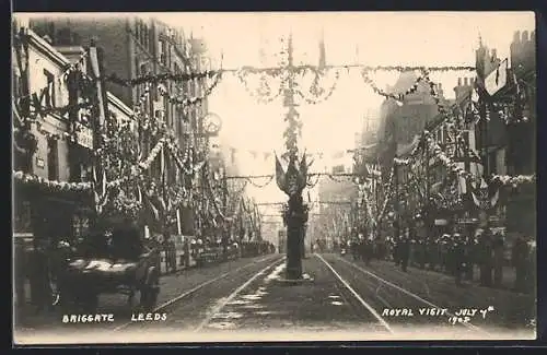AK Leeds, Briggate, Royal Visit 1908