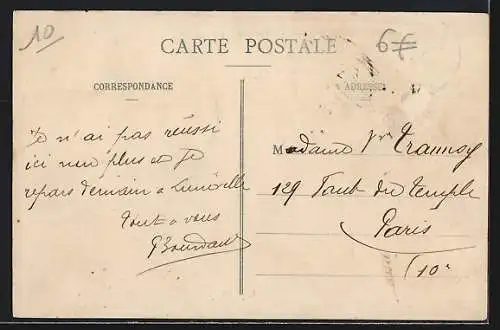 AK Troyes, Rue de la Republique, Strassenbahn