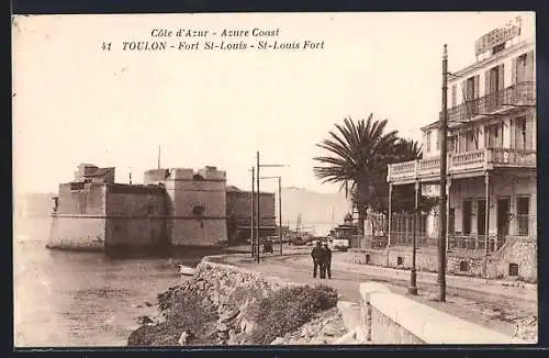 AK Toulon /Cote d`Azur, Fort St-Louis, Strassenbahn