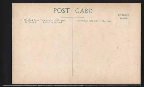 AK Southampton, High Street, Strassenbahn