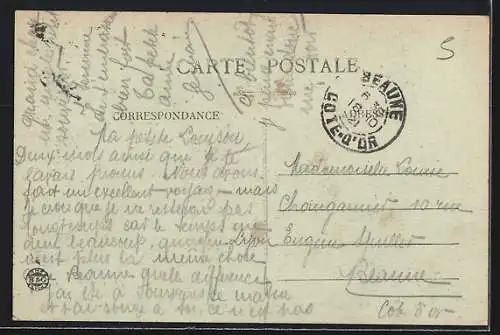 AK Lyon-Vaise, Place de la Pyramide et Grande-Rue de Vaise, Strassenbahn