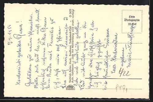 AK Tiefenbach /Opf., Ortsansicht mit Landschaft der Umgebung