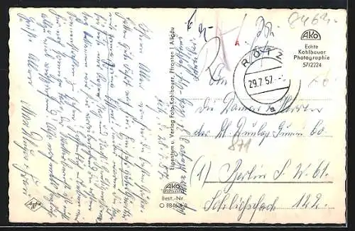 AK Rötz /Opf., Partie in der Hauptstrasse, Ruine Schwarzenburg und Schwarzach