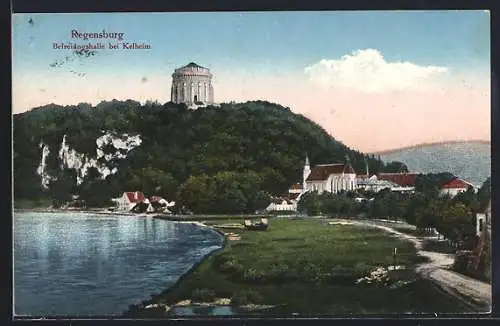 AK Kelheim, Ortspartie an der Befreiungshalle