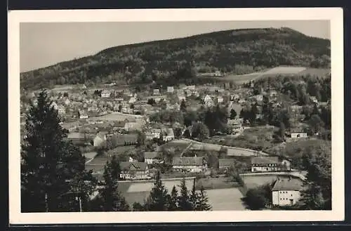 AK Jonsdorf /Zittauer Gebirge, Blick von der Sprungschanze