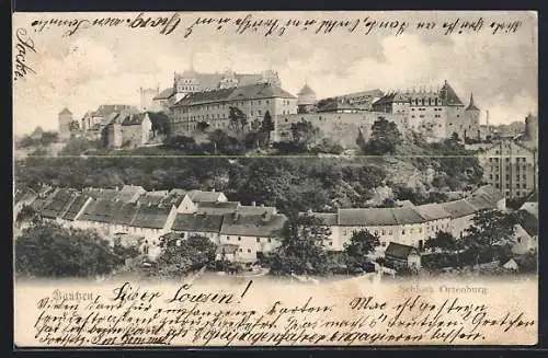 AK Bautzen, Ansicht vom Schoss Ortenburg