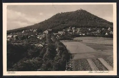 AK Görlitz, Ortsansicht mit Landeskrone