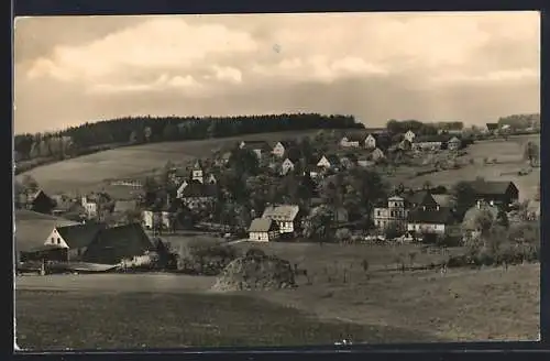 AK Sachsenburg b. Frankenberg, Blick auf den Ort
