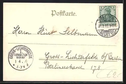 AK Dresden, Neues Georgenthor u. Schlossthurm