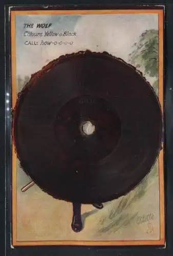 Künstler-AK The Wolf, Schallplatte