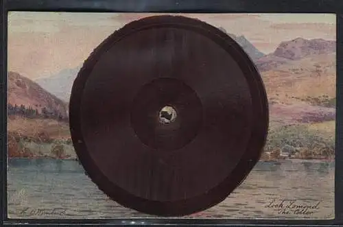 Künstler-AK Loch Lomond, The Cobler, Schallplatte