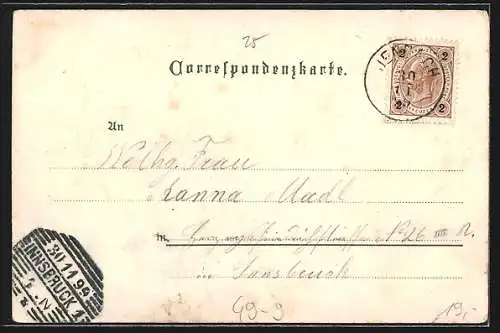 Lithographie Achensee, Fürstenhaus, Josephdampfer, Zahnradbahn, Blick von Maiyer's Gasthaus