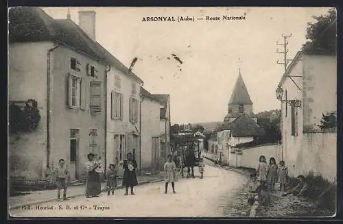 AK Arsonval, Route Nationale