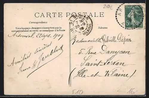 AK Arsonval, Route Nationale
