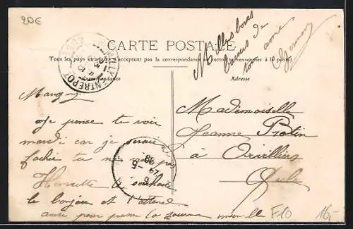 AK Marigny-le-Chatel, Rue de Troyes