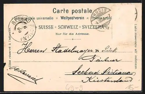 Lithographie Zürich, Gasthaus Dolder Bahn-Römerhof