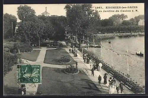 AK Enghien-les-Bains, Les Jardins du Casino et Promenade au Bord du Lac