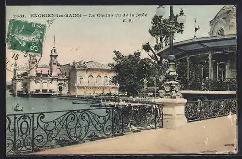 AK Enghien-les-Bains, Le Casino vu de la jetée