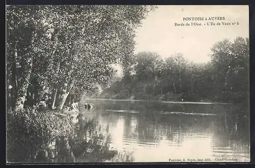 AK Pontoise, Bords de l`Oise, Île de Vaux nº 6