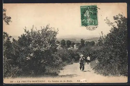 AK La Frette-Montigny, Le Sentier de la Halle