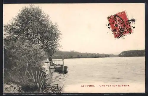 AK La Frette, Une vue sur la Seine