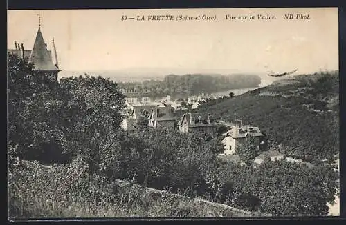 AK La Frette, Vue sur la Vallée