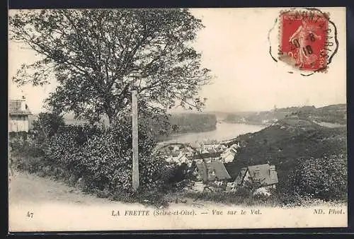 AK La Frette, Vue sur le Val