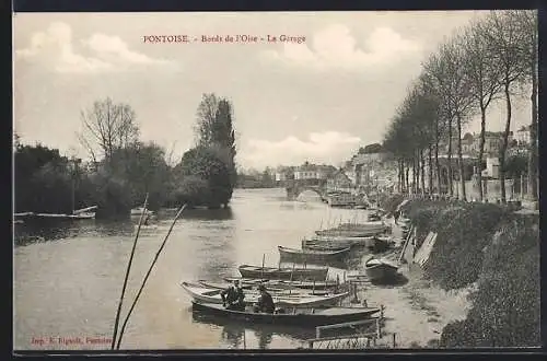 AK Pontoise, Bords de l`Oise, Le Garage