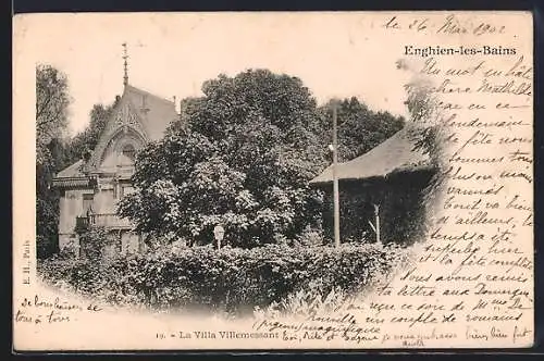 AK Enghien-les-Bains, La Villa Villemessant entourée de verdure