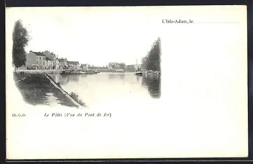 AK L`Isle-Adam, Le Pâtis, Vue du Pont de fer