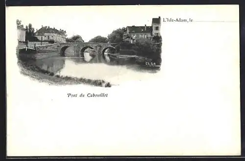 AK L`Isle-Adam, Pont du Cabouillet et rivière paisible
