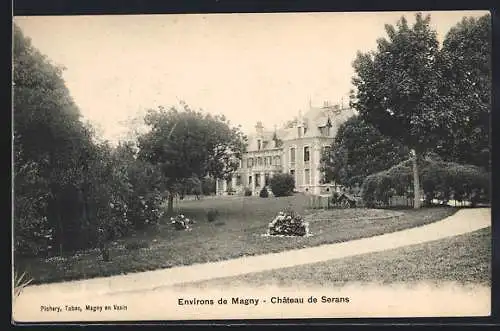 AK Magny, Château de Serans et parc environnant
