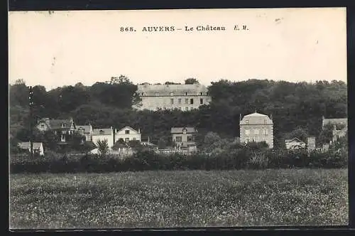 AK Auvers, Le Château et maisons environnantes