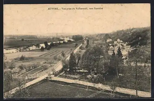AK Auvers, Vue prise du Valhermeil vers Pontoise
