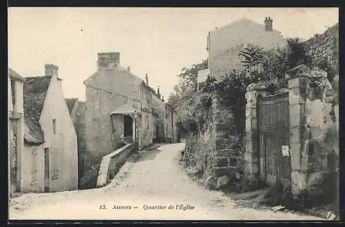 AK Auvers, Quartier de l`Église