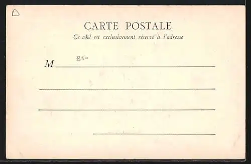 AK Beaumont-sur-Oise, Carrefour Pérrine et vue sur l`église et les toits du village