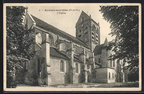 AK Auvers-sur-Oise, L`Église