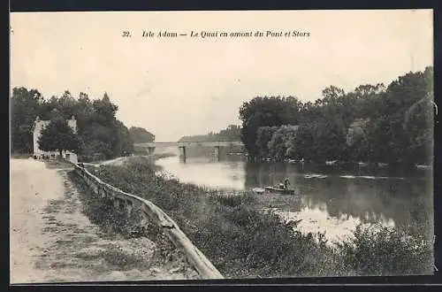AK L`Isle-Adam, Le Quai en amont du Pont et Stors