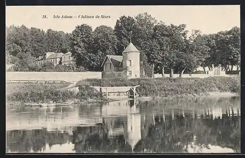 AK Isle-Adam, Château de Stors réfléchi dans l`eau