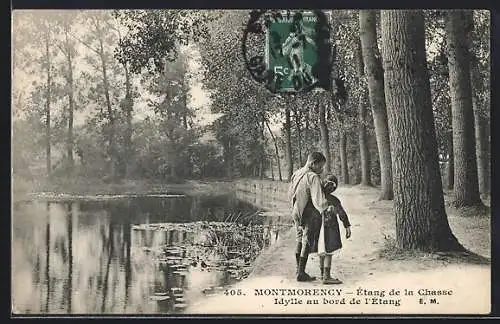 AK Montmorency, Étang de la Chasse, Idylle au bord de l`Étang