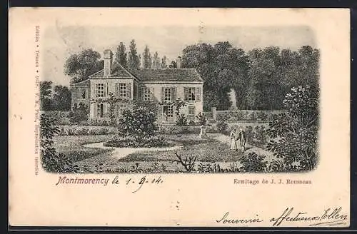 AK Montmorency, Ermitage de J. J. Rousseau et jardin paisible
