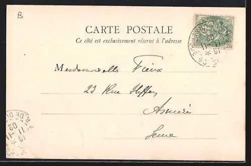 AK Gonesse, L`Église majestueuse avec ses clochers imposants