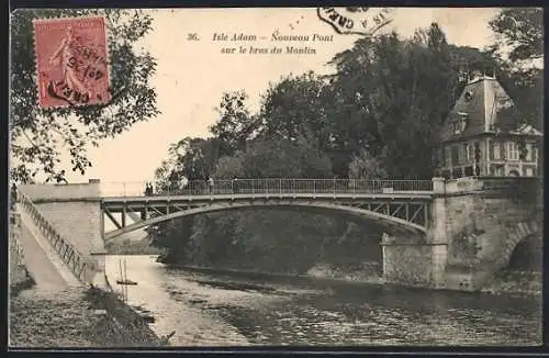 AK L`Isle-Adam, Nouveau Pont sur le bras du Moulin