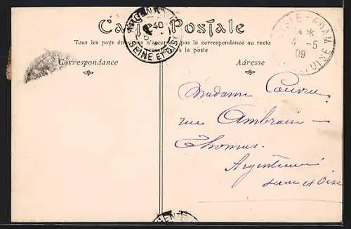 AK L`Isle-Adam, Vue sur l`Oise prise du Pont de Fer