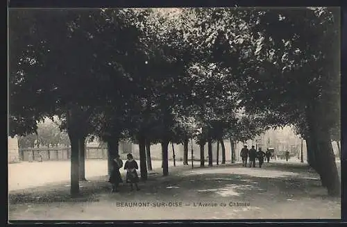 AK Beaumont-sur-Oise, L`Avenue du Château