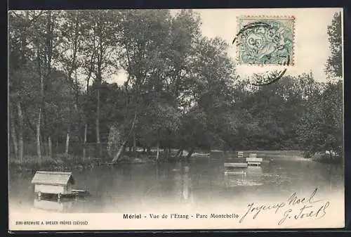 AK Mériel, Vue de l`Étang, Parc Montebello