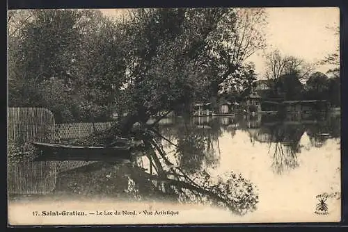 AK Saint-Gratien, Le Lac du Nord, Vue Artistique