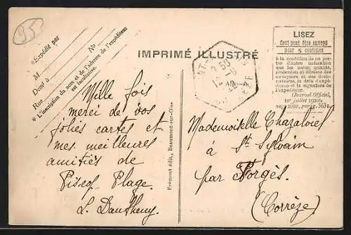 AK Piscop, Château de Blémur, La Colonnade