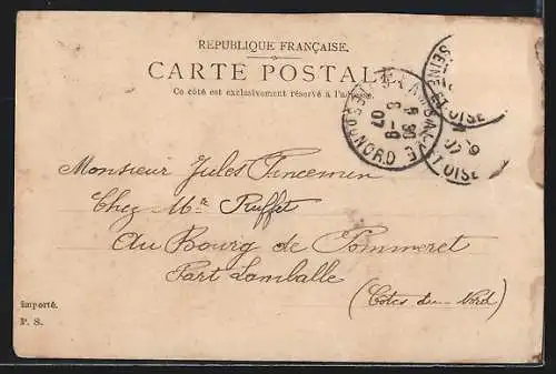 AK Argenteuil, Le Pont du Chemin de Fer sur la rivière